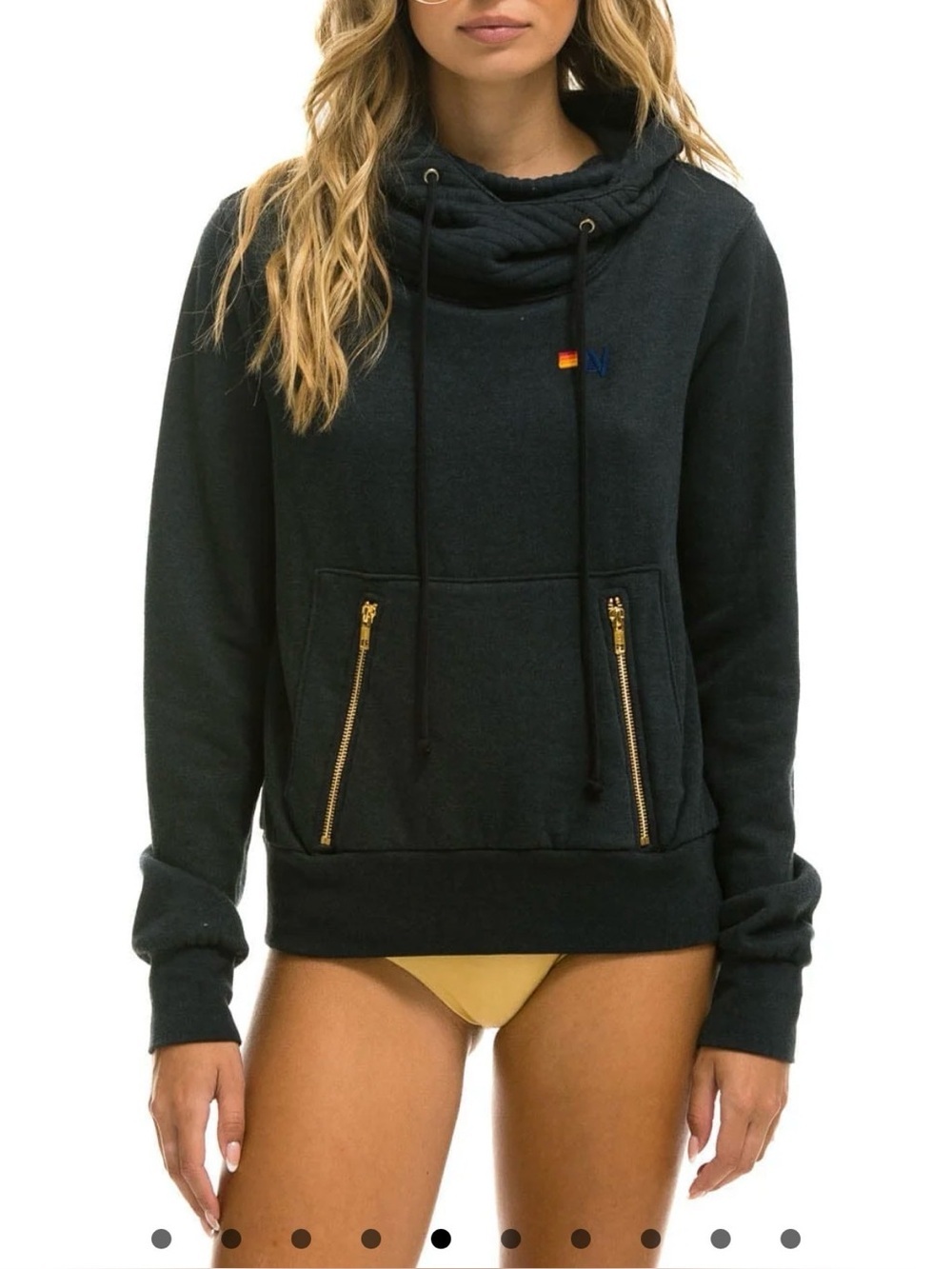 Aviator Nation Ninja Pullover Hoodie in Charcoal NWT Size XL-Sold Out